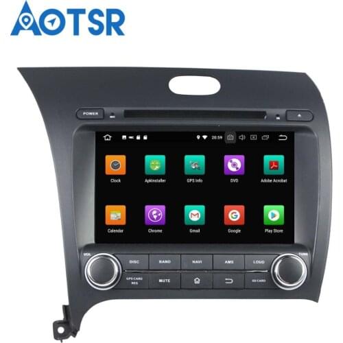 Aotsr Android 8.0 7.1 GPS navigation Car DVD Player For KIA Cerato/K3/Forte 13 multimedia radio recorder 2 DIN 4GB+32GB