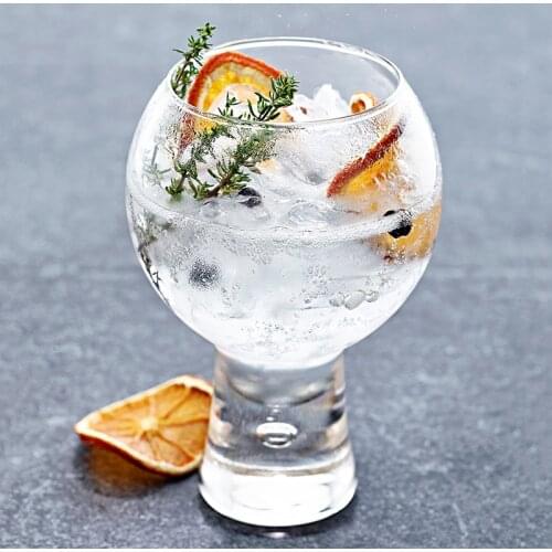 Nordic style cocktail glass tempered lead-free glass heat-resistant juice cup drink cup creative bubble water cup