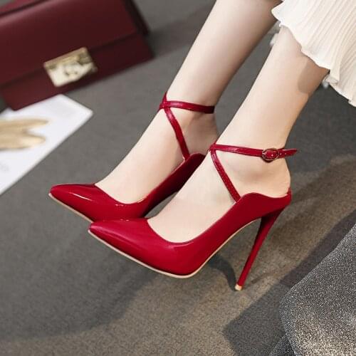 Summer Ner Fashion High Heel Sandals Women Front & Rear Strap Catwalk Sexy Party Buckle Strap Shallow Thin Heels 12cm Hgh Heels