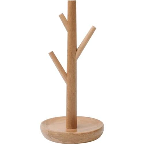Wooden Tree Earrings Necklace Bangle Jewelry Display Stand Rack Holder