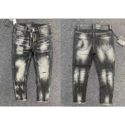 DSENQI Women Jeans Ripped for women Skinny DSQ Jeans Pants Outwear Pants 3397