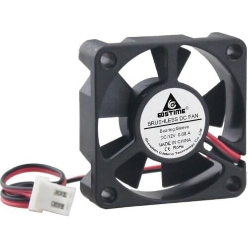 Gdstime 2pcs Mini 35mm DC 12V 2Pin Computer PC VGA Video Heat Spread Cooler Cooling Fan 35x35x10mm 3510