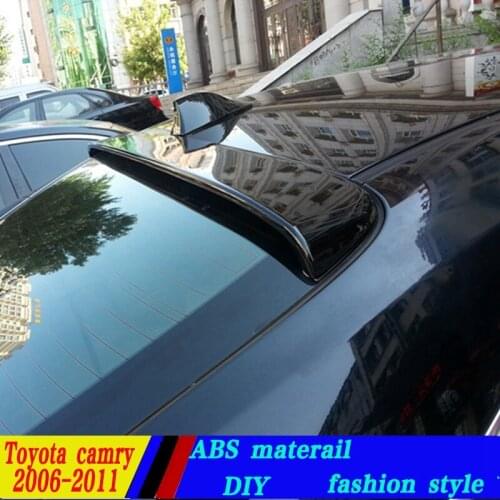 Use for toyota camry spoiler 2006-2011 camry roo spoiler with light High Quality ABS Material Car Rear Wing Primer Color spoiler