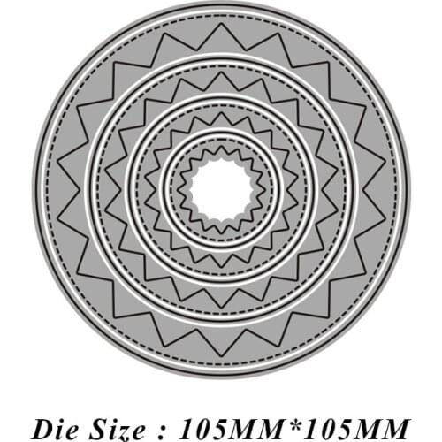 JMCRAFT 2021 New Circle #1 Background Stencil Metal Cutting Die For Scrapbooking Practice Hands-on DIY Album Card Handmade Tool