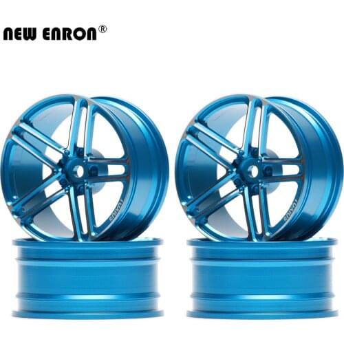 NEW ENRON 5 Spoke 52mm Aluminum Alloy AMG Wheels Hub Rims 4Pcs RC 1/10 On-Road Drift Traxxas HPI HSP Tamiya Kyosho RedCat SAKURA