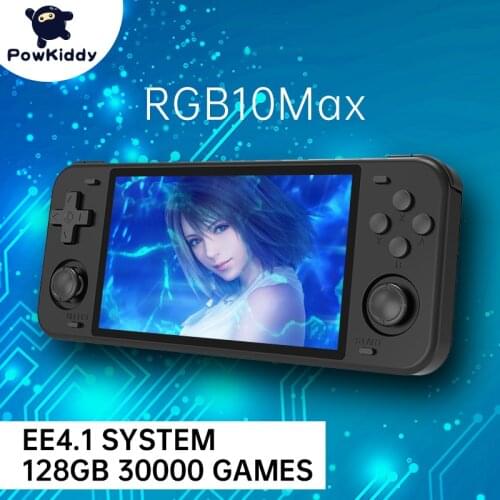POWKIDDY RGB10 Retro Open Source System RGB10 max Handheld Game Console RK3326 3.5-Inch IPS Screen 3D Rocker Childrens Gift