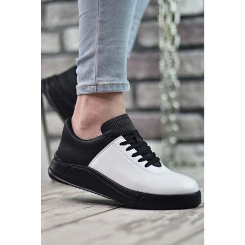 Riccon Male White Black Sneaker 0012012