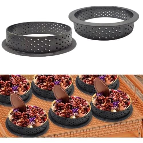 Round Cutting Mould Plastic Cake Ring Round Tower Ring Mold Plastic Mesh Ring Cake Ring Baking Tools