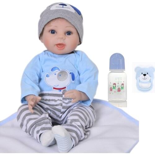 22" Bebes Reborn dolls toys soft silicone reborn baby boy dolls child alive real reborn menino bonecas child gift l.o.l dolls