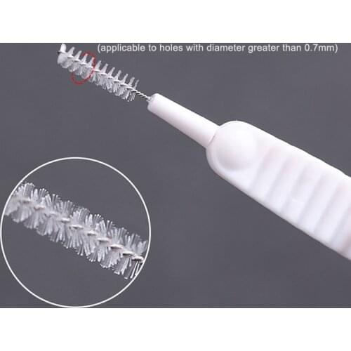 Mini Nylon Brush Set with 10 PCS Multifunction Easy Operation Durable Convenient Long Lasting for Bathroom EF