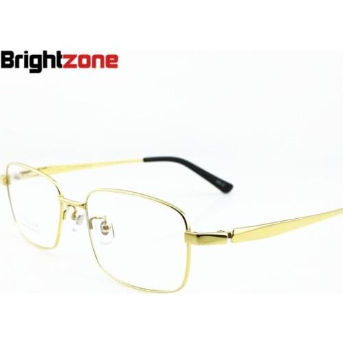 New Mens Titanium Eye Glasses Frames 100% Pure Titanium Eyeglasses Full Rim Optical Prescription Eyewear Big Size 56-18-145mm