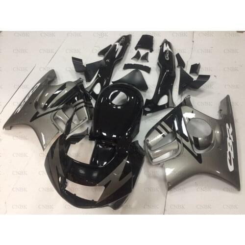 Plastic Fairings for CBR 600 F3 1997 CBR 600 F3 Full Body Kits 95 96 CBR 600 F3 Full Body Kits 1995 - 1998 Black Silver