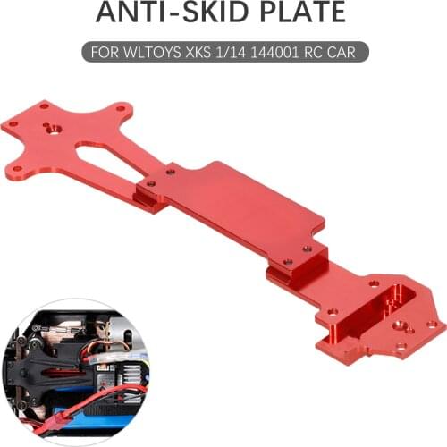 Aluminium Alloy Anti-skid Plate for WLtoys XKS 1/14 144001 RC Car Radio Tray ESC Hold Down Plate RC Car Accessories