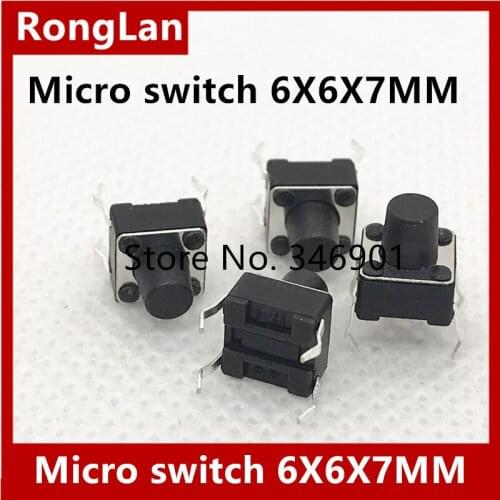 [SA]Electronic switch touch button micro switch 6X6X7 reset Micro Switch---200pcs/lot