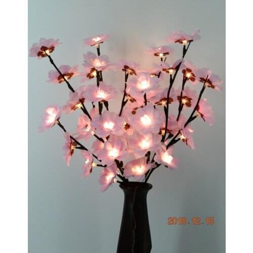 20"48L Elegant Nouveau Blossom Branch Light Branch Lamp Vase Floral Lights Home Garden Desktop Party Decoration Holiday Gift