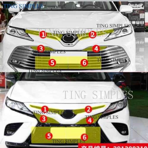 Stainless Front Grille Insert Net Insect Screening Mesh Cover Trim For Toyota Camry 2018 2019 2020Car Styling Accessories