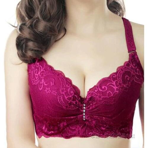 Lace Push Up Bra Bralette Women Adjusted Soutien Gorge Sexy Brassiere Underwear Padded C D Bh Plus Siza Bras for Women Plus Size