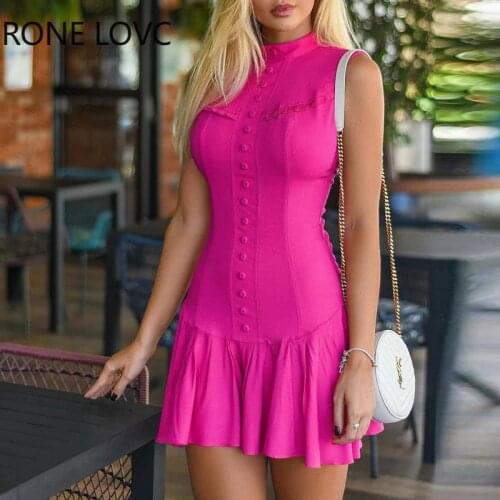 Women Floral Bandage Backless Frill Hem Shirring Design Casual Dress Elegant Fashion Chic Dress