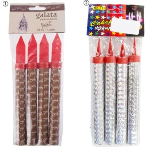 Zigzag Home Cake Ornament 4'Lü Package 16,5 cm party material