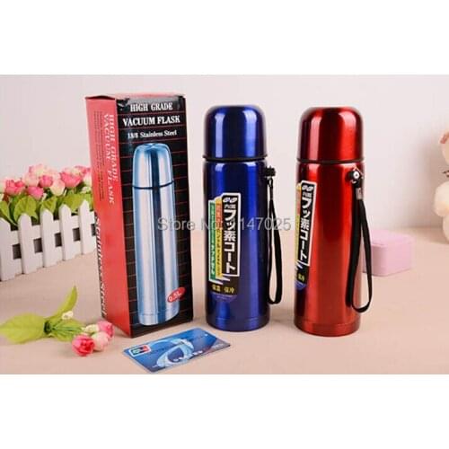 1PC Nose color tape stainless steel pot insulation switch with insulating vacuum flask 300ml free shipping