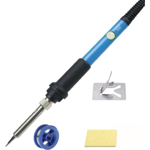 1PCS Blue 60W Adjustable Temperature Electric Soldering Iron Portable Welding Solder Station Heat Pencil
