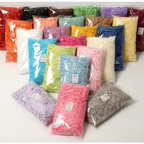 100g Paper Raffia Shredded Paper Decor DIY Confetti Wedding Birthday Christmas Gift Box Filling Material Tissue Packaging Filler