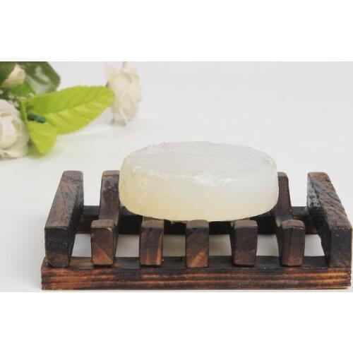 20pcs/lot Portable Bamboo Wooden Soap Dish Shower Case Soap Holder Container Soap tray Storage Box