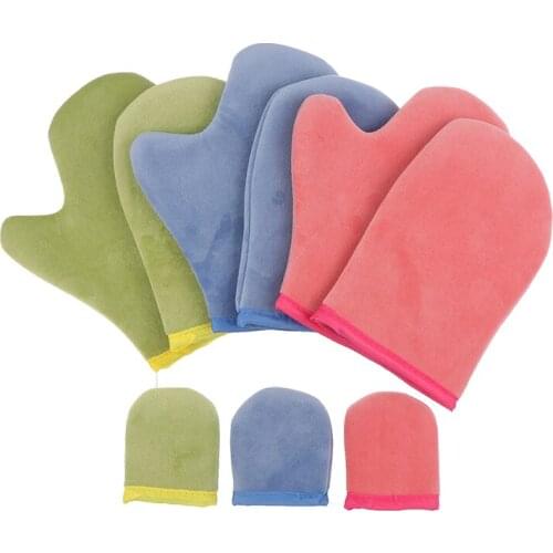 3pcs/set Body Cleaning Glove Self Tanner Reusable Body Self Tan Applicator Tanning Gloves Cream Lotion Mousse