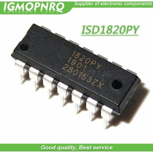 5PCS ISD1820PY DIP14 ISD1820 DIP 1820PY DIP-14 and IC IGMOPNRQ
