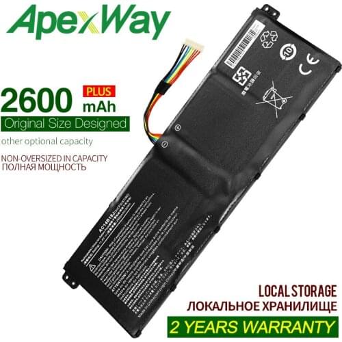 ApexWay AC14B18J AC14B13J Laptop Battery for Acer Aspire ES1-511 ES1-512 V3-111P CB3-531 311 TravelMate B115 B116 MS2394