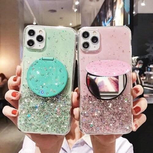 Glitter Silicone Case For Vivo X50 X23 X21i X27 Pro X27 X20 X9 Plus iQOO Neo NEX 3 3S S Cover