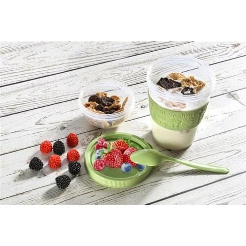 Fruit Cups-Spoon Portable Yogurt Container