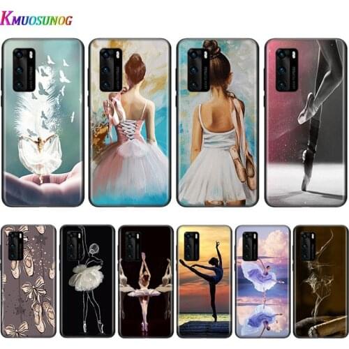 Silicone Cover Sexy Ballet Dancing for Huawei P Smart Z S Plus 2020 2019 Nova 5T 5i 5 4e 4 3i 3e 3 2i Phone Case