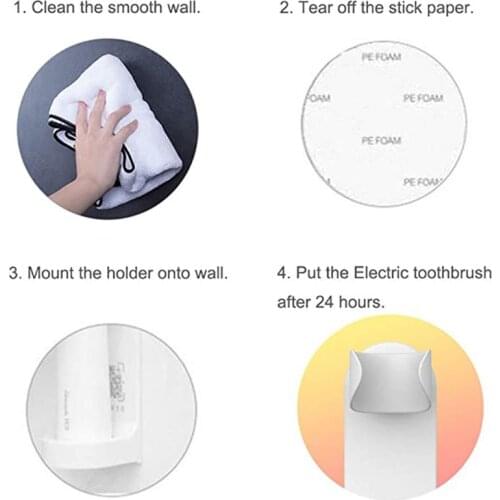 Electric Toothbrush Holder Bathroom Holder Wall Mount Storage Set Organizer Elec U2JC