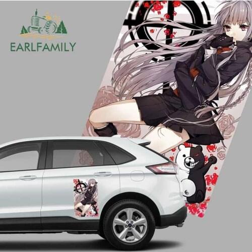 EARLFAMILY 43cm x 26.9cm for Nekochan Anime Big Car Stickers and Decals Waterproof JDM ATV Wall Vinyl Car Wrap Waterproof