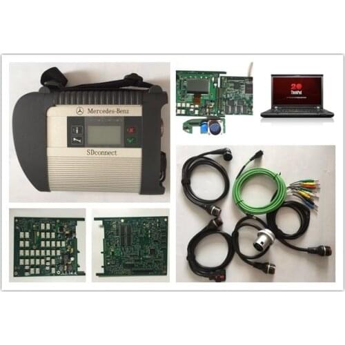 Quality Full Chip v2017.09 software HDD MB STAR C4 MB SD Connect Compact 4 Diagnostic Tool with Laptop