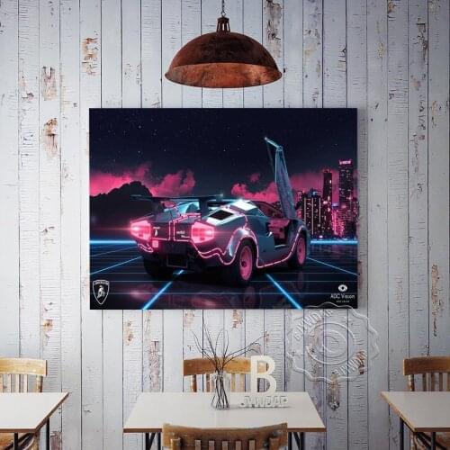 Canvas Painting Back to the Future Cool Car Classic Movie Poster Modern Wall Art Prints Pictures Home Decoration Quadro Cuadros