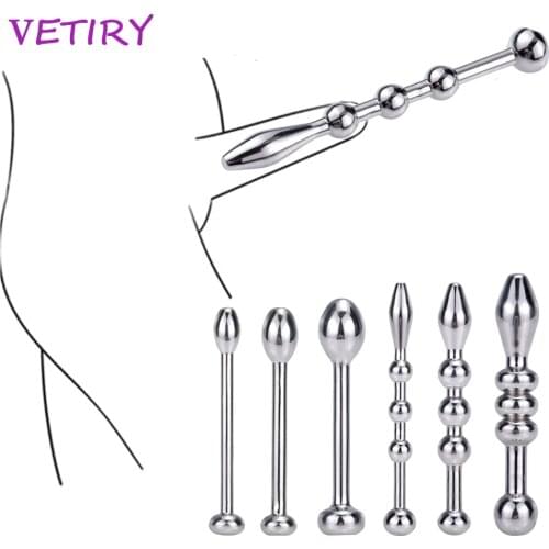 VETIRY Urethra Catheter Urethra Plug Urethra Dilator Sex Toys for Men Penis Plug Delay Ejaculation Stainless Tube Urethra Sounds