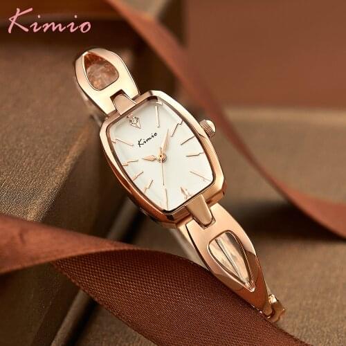 Kimio Watch Girl Special Gifts Luxury Crystal Gold Watches Fashion Women Bracelet Watch Quartz OL Ladies Alloy Wrist Watch 2020