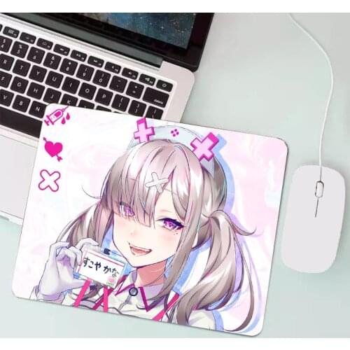 Small anime sexy pink mouse pad player cute kawaii XL player keyboard mouse pad rubber edging fashion big-name laptop mouse pad