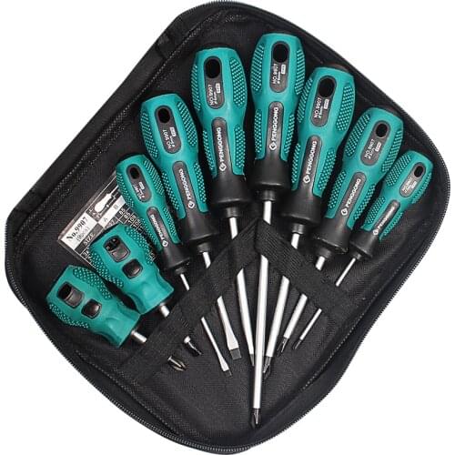 AXK 9 in 1 Screwdriver Set Multi-Bit Tools Repair Torx Screw Driver Screwdrivers Kit Home Useful Multi Tool hand tools