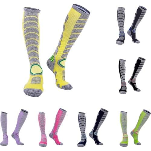 Snow Ski Socks Long Knee High Snow Snowboarding Socking Outdoor Winter Sport Socks Snowboard Thermal Socks for Women Men
