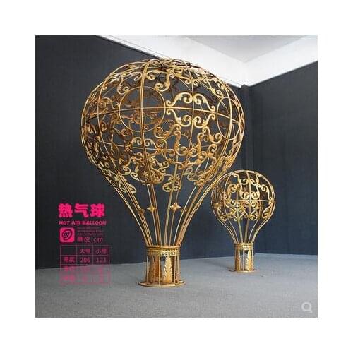 New iron balloon landing decoration theme wedding scene decoration window decoration wedding props