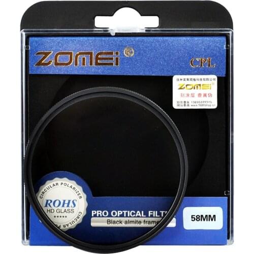 ZOMEI 52mm 55mm 58mm 62mm 67mm 72mm 77mm Optical Glass PRO Digital CPL Circular Polarizer Camera Lens Filters