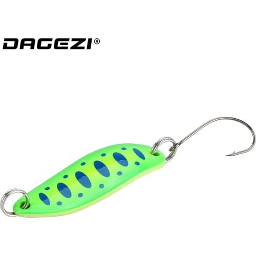 DAGEZI Fishing Spoon Lure Hard Spinner Bait 3.5g 1pcs Hard Baits Spinnerbait Artificial Bait For Carp Fishing Tackle