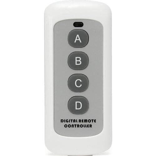 433MHz 4 Button EV1527 Code Remote Control Switch RF Transmitter Wireless Key for Smart Home Garage Door Opener (no battery)