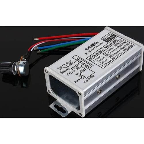 DC 9-60V 20A Motor Speed Controller Regulator Driver PWM High Quality DC Motor Stepless Speed Change Tool