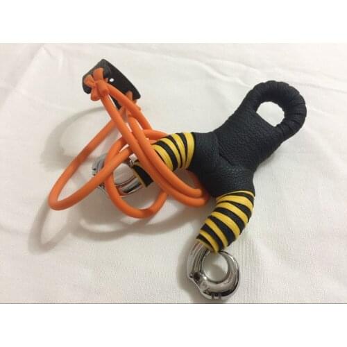 1 set Archery shooting slingshot catapult titanium steel slingshot for fish hunting