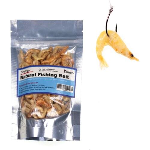 Carp Fishing Bait Pet Fish Hook Bait Freeze Dried Fishing Pawn Freshwater Shrimps for Winter Saltwater Fishing Makerel