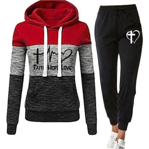 Autumn Spring Tracksuit Women Hoodies Sweatshirt 2 Pieces Sets Outfits Female Pullover Sweatshirts and Pants Suit Lady Plus Size